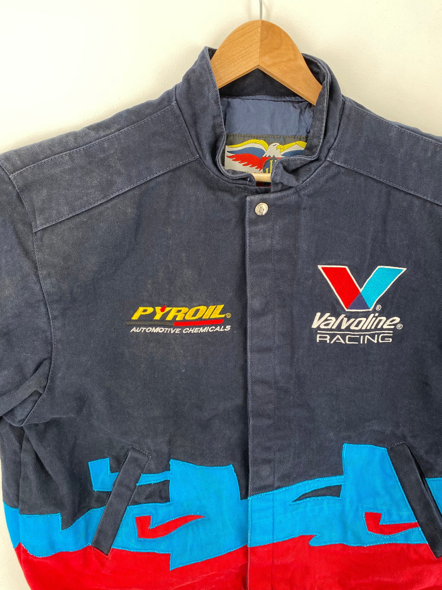 Vintage VALVOLIN Made in USA Size L Vintage Racing Jacket / A695