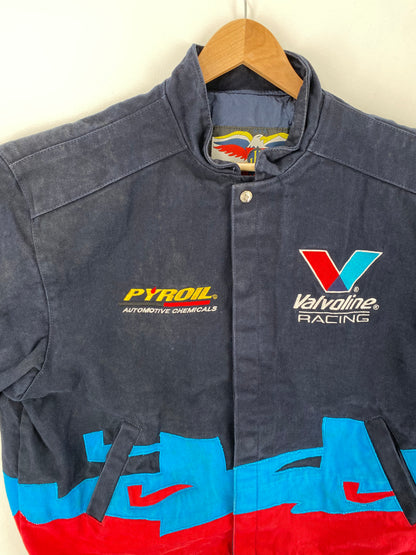 Vintage VALVOLIN Made in USA Size L Vintage Racing Jacket / A695