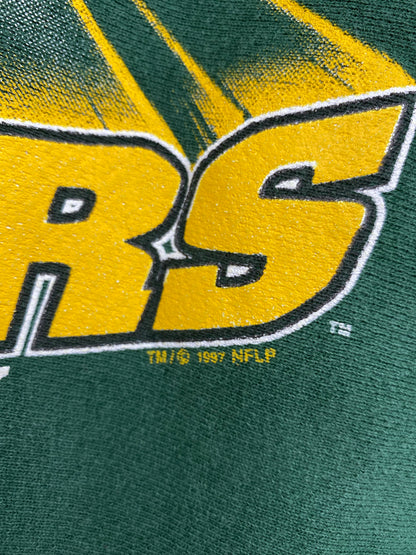 1997' SUPER BOWL GREEN PACKERS Made in USA Size XL Vintage NFL Sweat - Shirt/ K5888