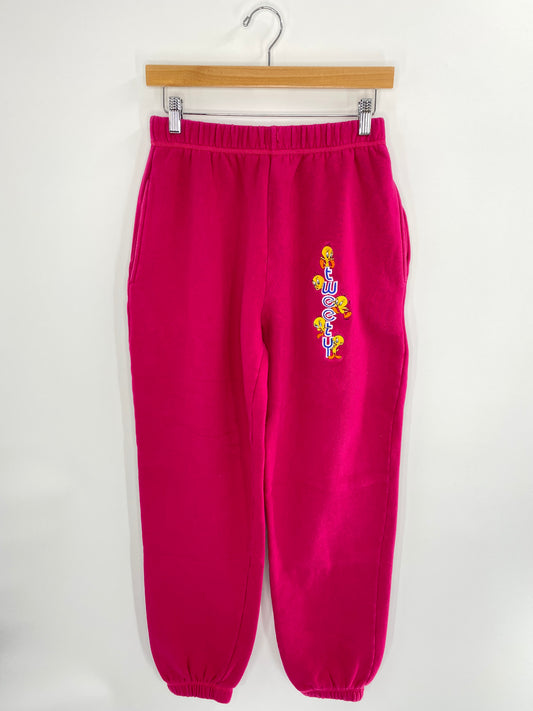 90’s LOONEY TUNES TWEETY Size W25xL28 Sweat Pants / A396