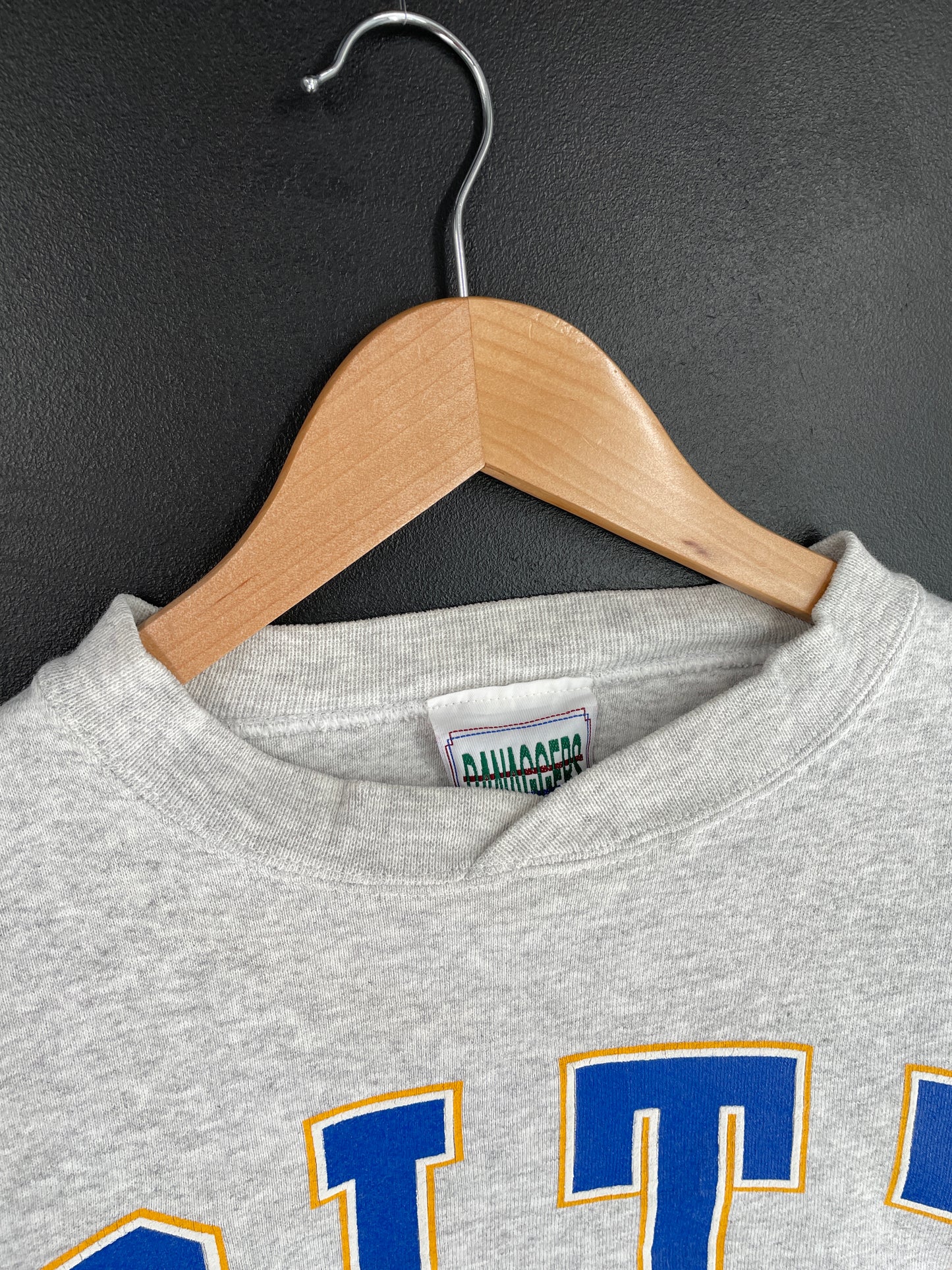 90's UNIVERSITY OF PITTSBURGH Made in USA Size L Vintage College Sweat-Shirt / E3569S