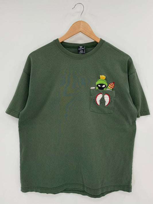 1998' LOONEY TUNES MARVIN Size M Vintage T-Shirt / K7239