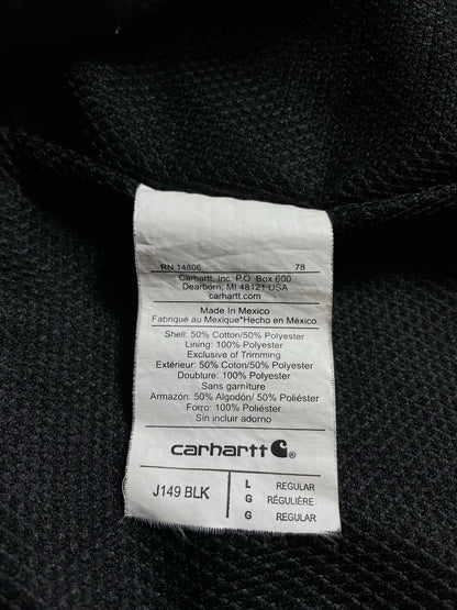 Vintage CARHARTT Double Face Size L Zip-up Hoodie Sweat-Shirt / K9517