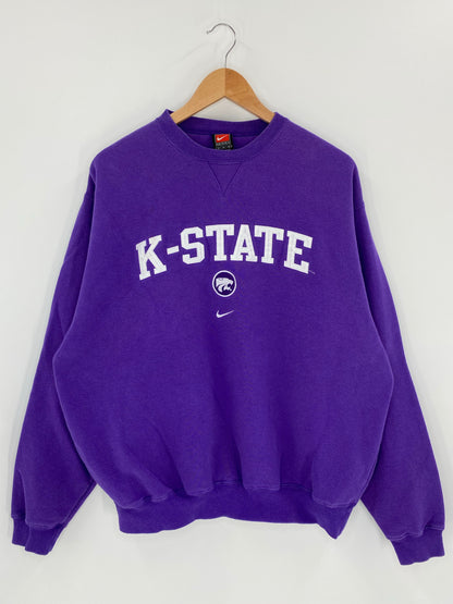 00' NIKE K- STATE Size M Vintage Sweat-Shirt / K6112