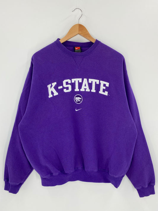 00' NIKE K- STATE Size M Vintage Sweat-Shirt / K6112