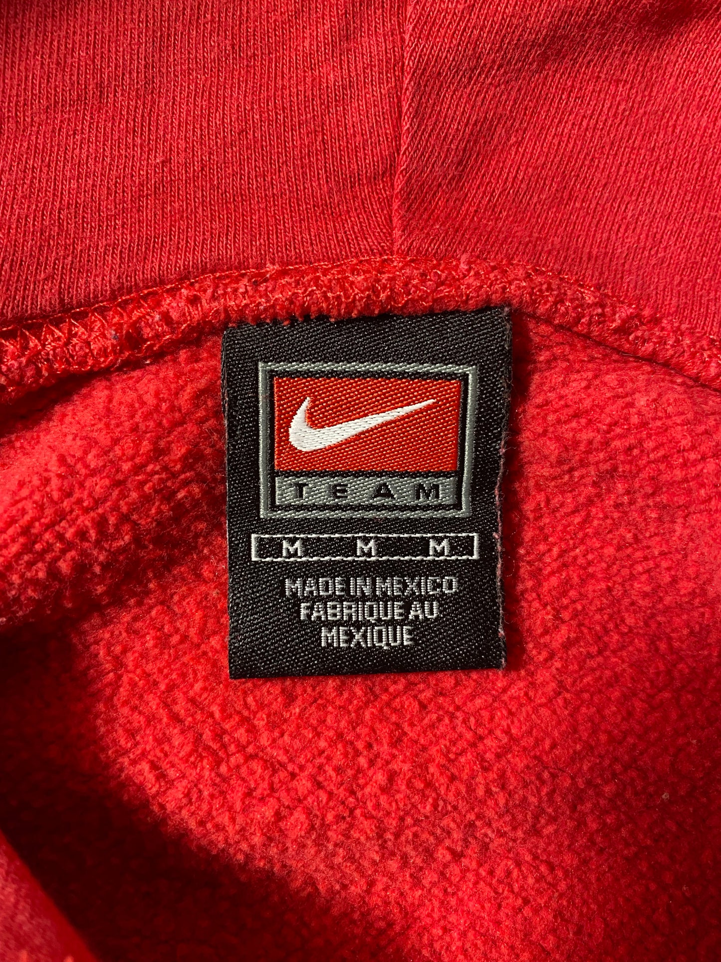 00' NIKE NEBRASKA CORNHUSKERS Size M Vintage College Hoodie Sweat-shirt / K9385
