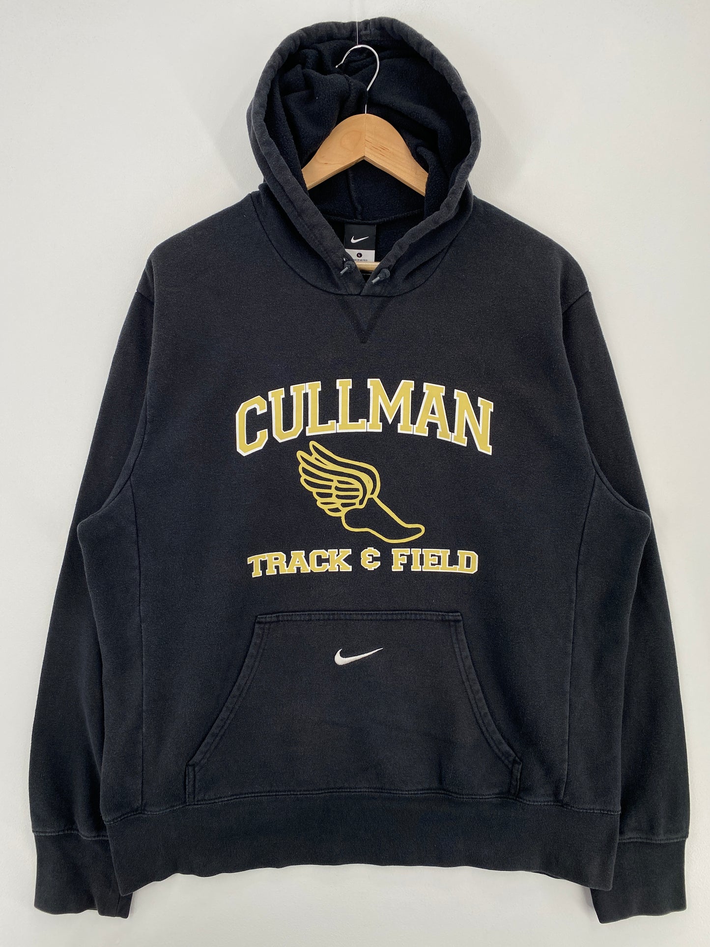 Vintage NIKE CULLMAN TRACK&FIELD Size L Vintage High School Hoodie Sweat-Shirt / A4568