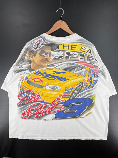 90's NASCAR DALE EARNHARDT Made in USA Size XXL Vintage Racing T-Shirt / A2232