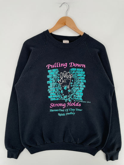 90's STRONG KEITH DUDLEY Made in USA Size XL Vintage Sweat-Shirt / E3487S