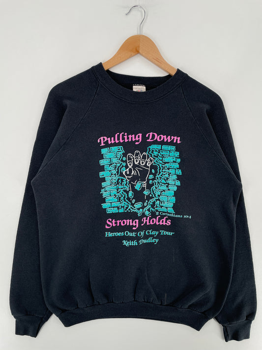 90's STRONG KEITH DUDLEY Made in USA Size XL Vintage Sweat-Shirt / E3487S