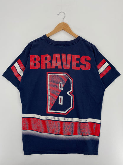 1994 ATLANTA BRAVES Made in USA Size L Vintage MLB T-Shirt / A4002