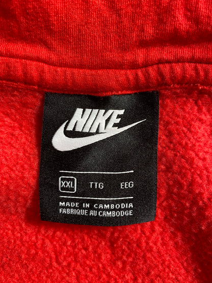 Vintage NIKE Size XXL Half Zip Hoodie Sweat-shirt / K5478