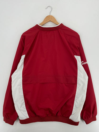 00' NIKE OKLAHOMA SOONERS Size L Vintage College Nylon Jacket / A5289