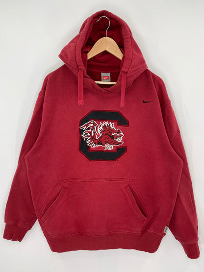 00' NIKE UNIVERSITY OF SOUTH CAROLINA Size L Vintage College Hoodie Sweat-shirt / K8622