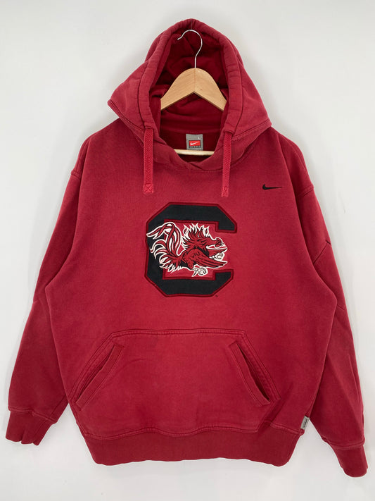 00' NIKE UNIVERSITY OF SOUTH CAROLINA Size L Vintage College Hoodie Sweat-shirt / K8622