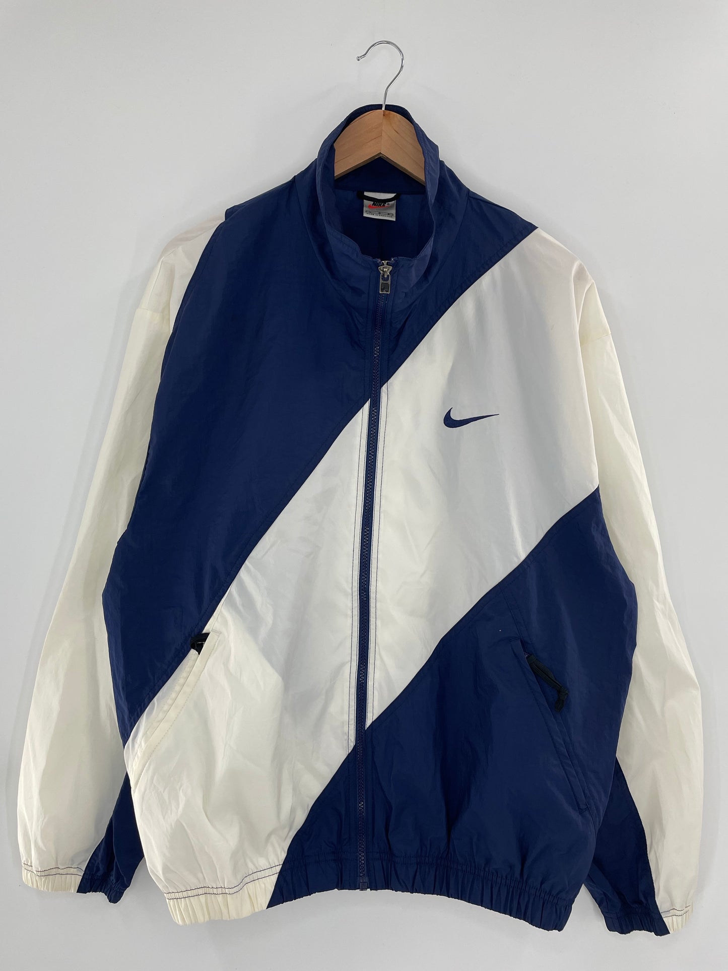 90's NIKE Size L Vintage Zip-up Nylon Jacket / K5346