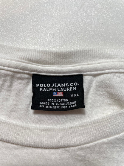Vintage POLO JEANS RALPH LAUREN Size XXL Vintage Long Sleeve T-shirt / A1016