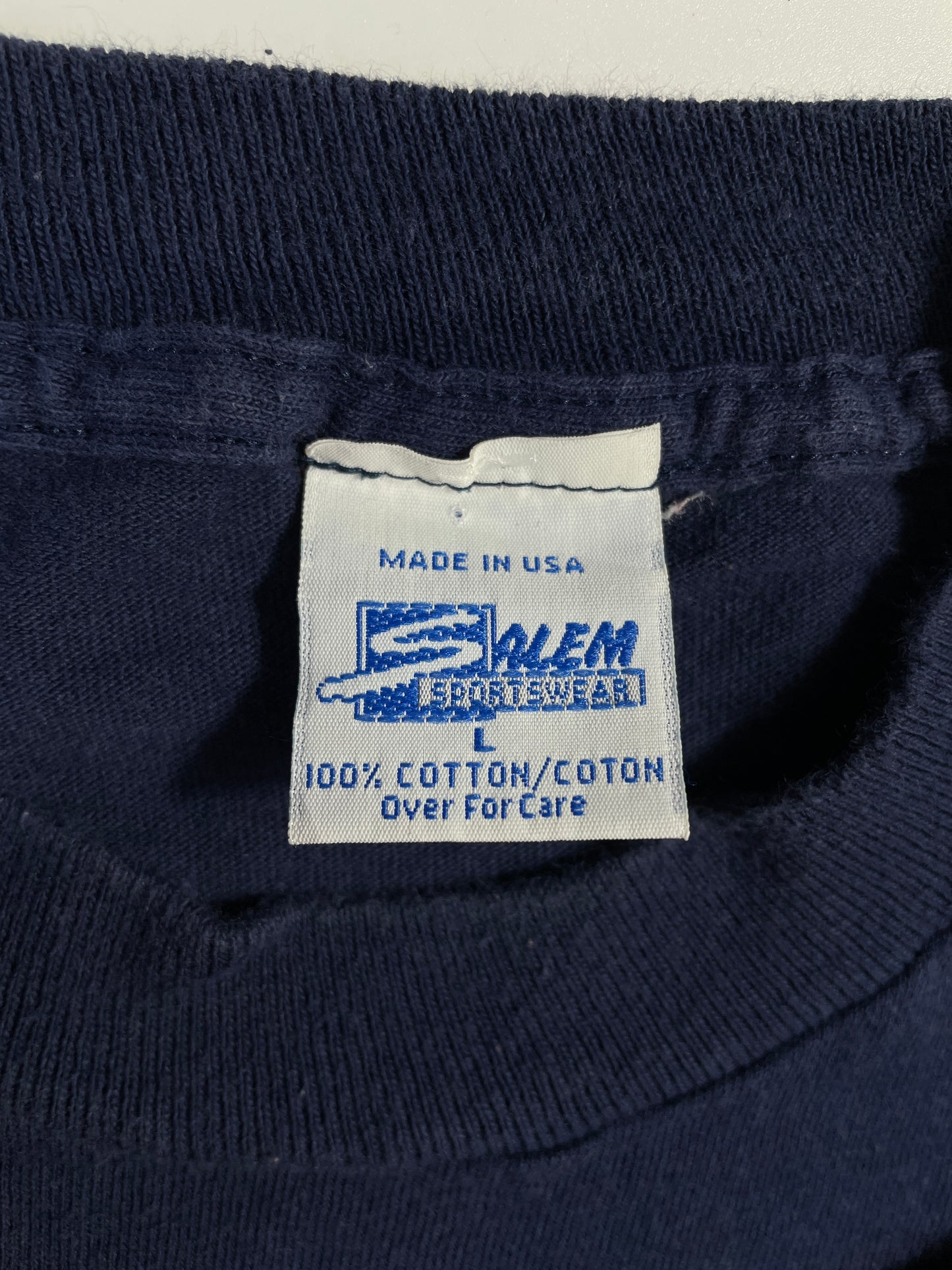 90's SALEM x NOTRE DAME UNIVERSITY Made in USA Size L Vintage College T-Shirt / E46