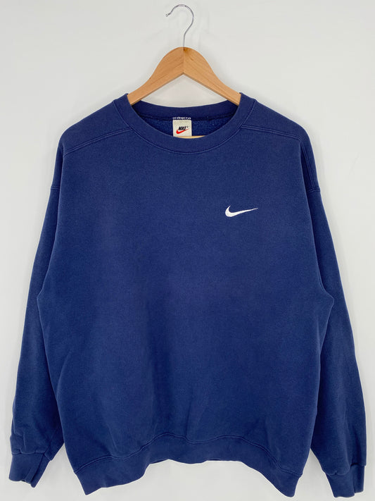 00' NIKE MINI SWOOSH Made in USA Size M Vintage Sweat-shirt / K5975