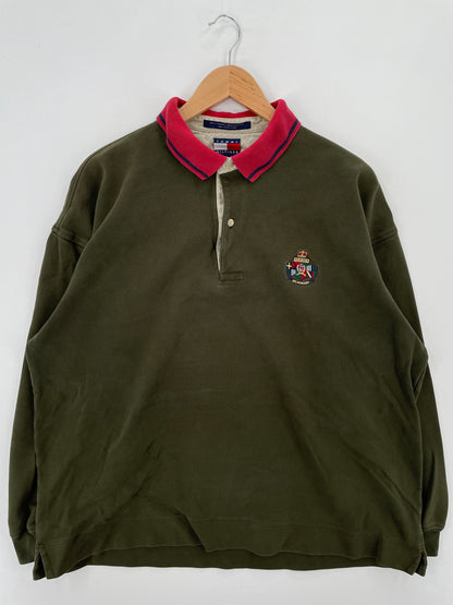 90’s TOMMY HILFIGER Size XL Rugby-Shirt / A7269