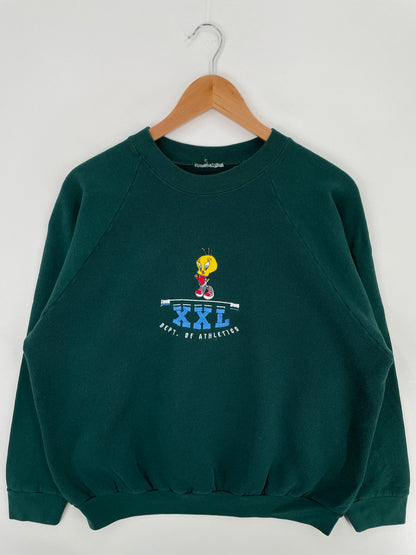 Vintage LOONEY TUNES Size No Tag (Approx.XL) Sweat-shirt / A3822