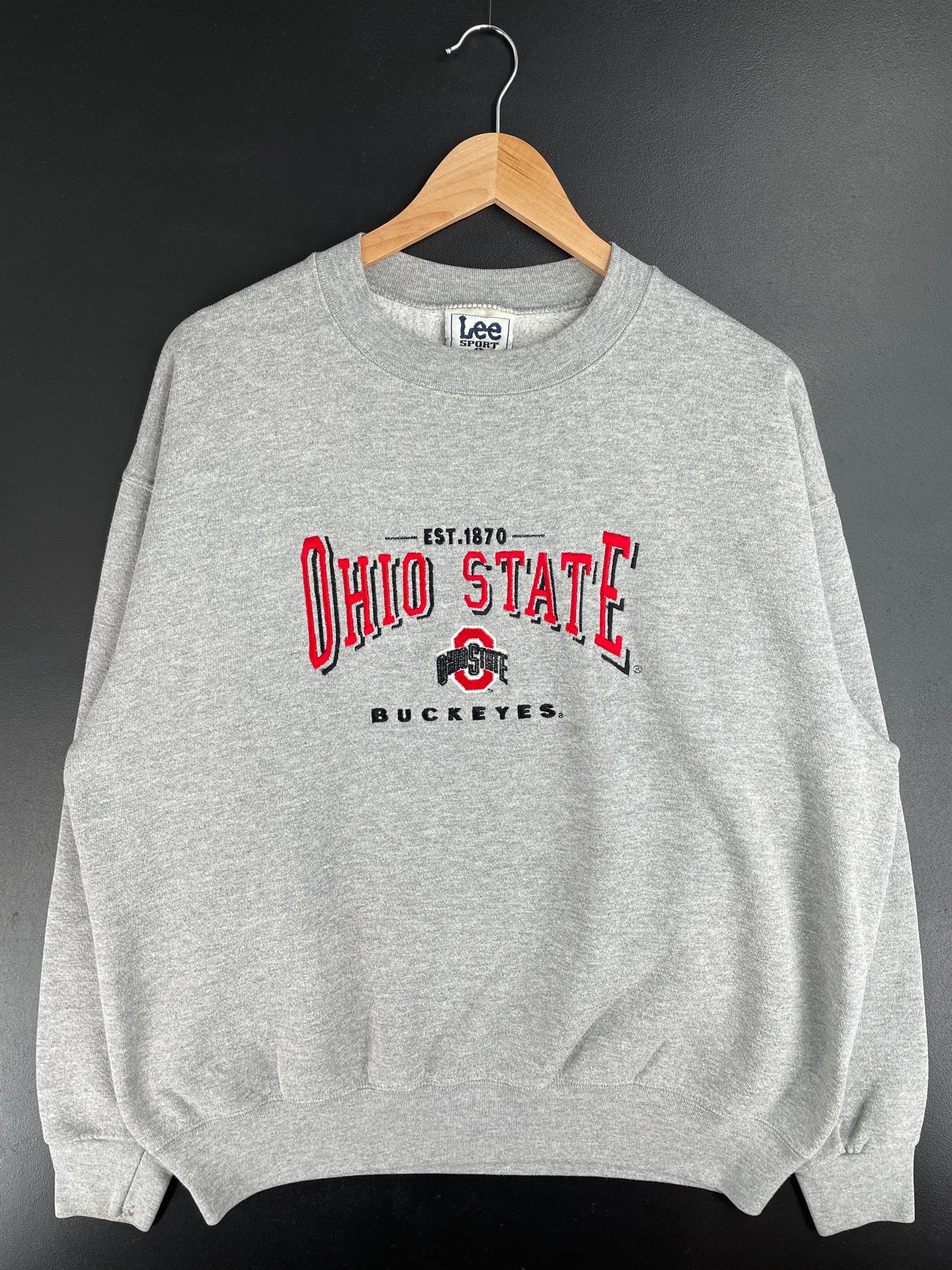 90's OHIO STATE BUCKEYES Made in USA Size L Vintage College Sweat-shirt / E3281S