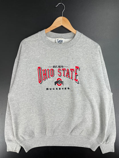 90's OHIO STATE BUCKEYES Made in USA Size L Vintage College Sweat-shirt / E3281S