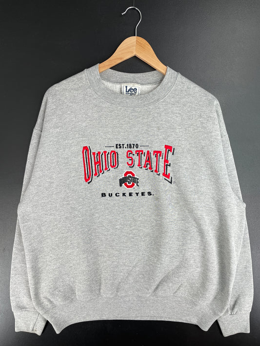90's OHIO STATE BUCKEYES Made in USA Size L Vintage College Sweat-shirt / E3281S