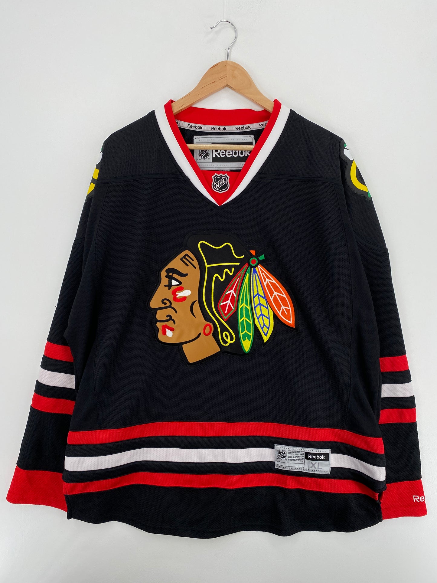 Vintage CHICAGO BLACKHAWKS Size XL NHL Hockey Game Shirt / A5392