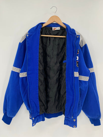 00' LOWE'S RACING Size L Vintage Racing Nylon Jacket / K4981