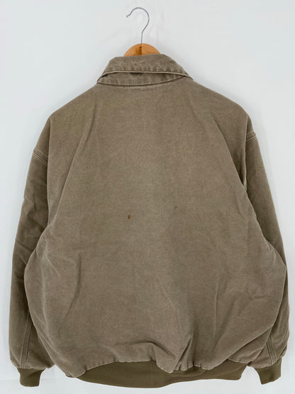 Vintage CARHARTT Size XL Zip-up Sweat-shirt Jacket / K7983