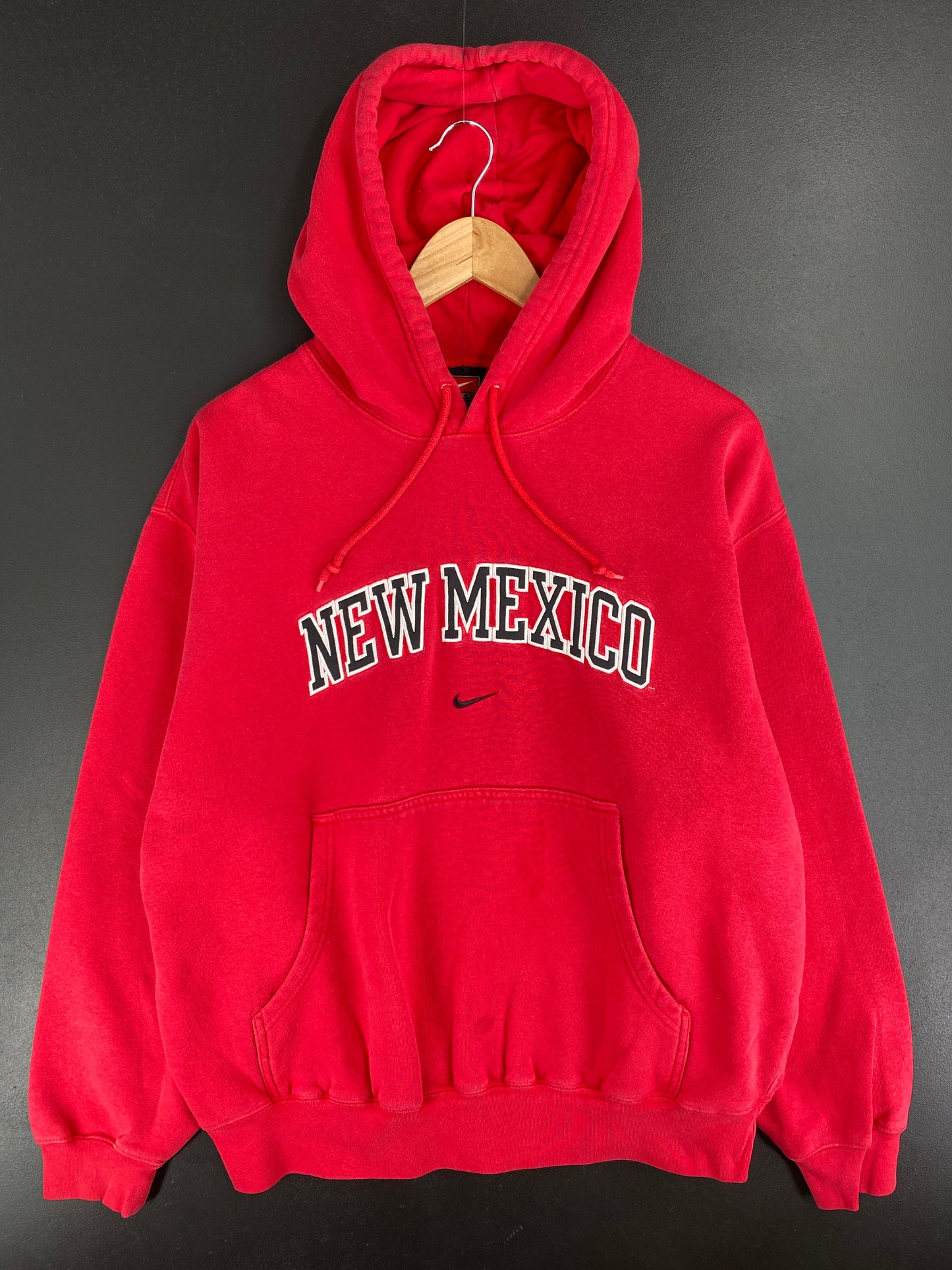 00' NIKE x NEW MEXICO Size L Vintage College Hoodie Sweat-shirt / E1712S