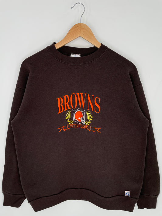 90’s CLEVELAND BROWNS Size L NFL Sweat-Shirts/ K9712