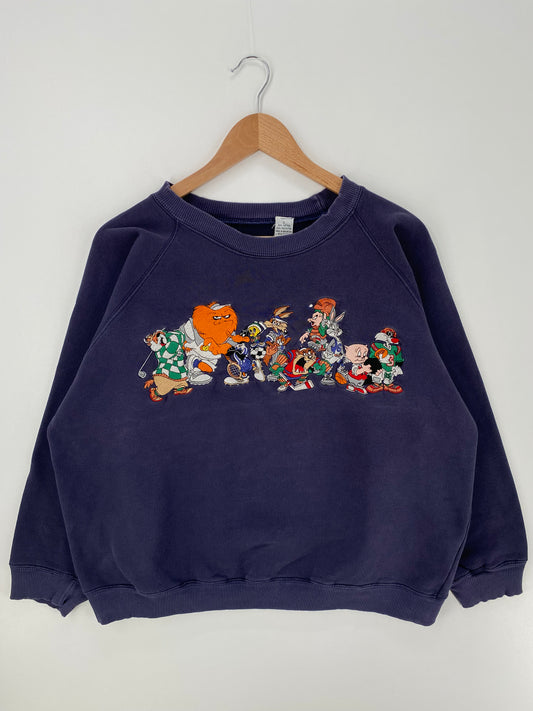 Vintage LOONEY TUNES Size L Sweat-shirt / A905