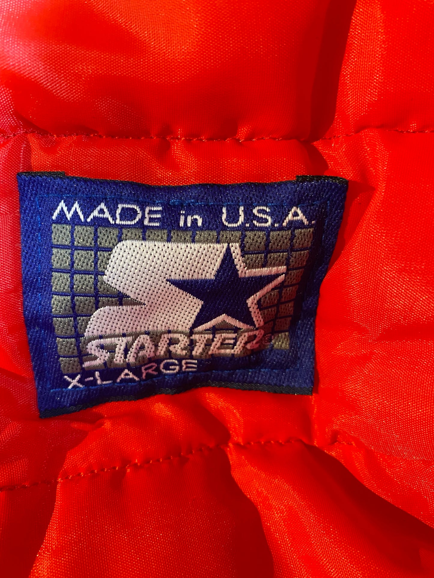 Vintage STARTER x INDIANA Made in USA Size XL Nylon Padded Jacket  / K8331