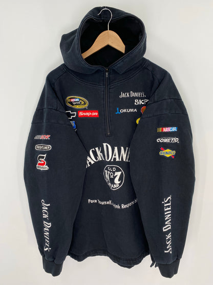 Vintage NASCAR JACK DANIEL'S x CLINT BOWYER Size XXXL Vintage Racing Sweat-shirt / K8721