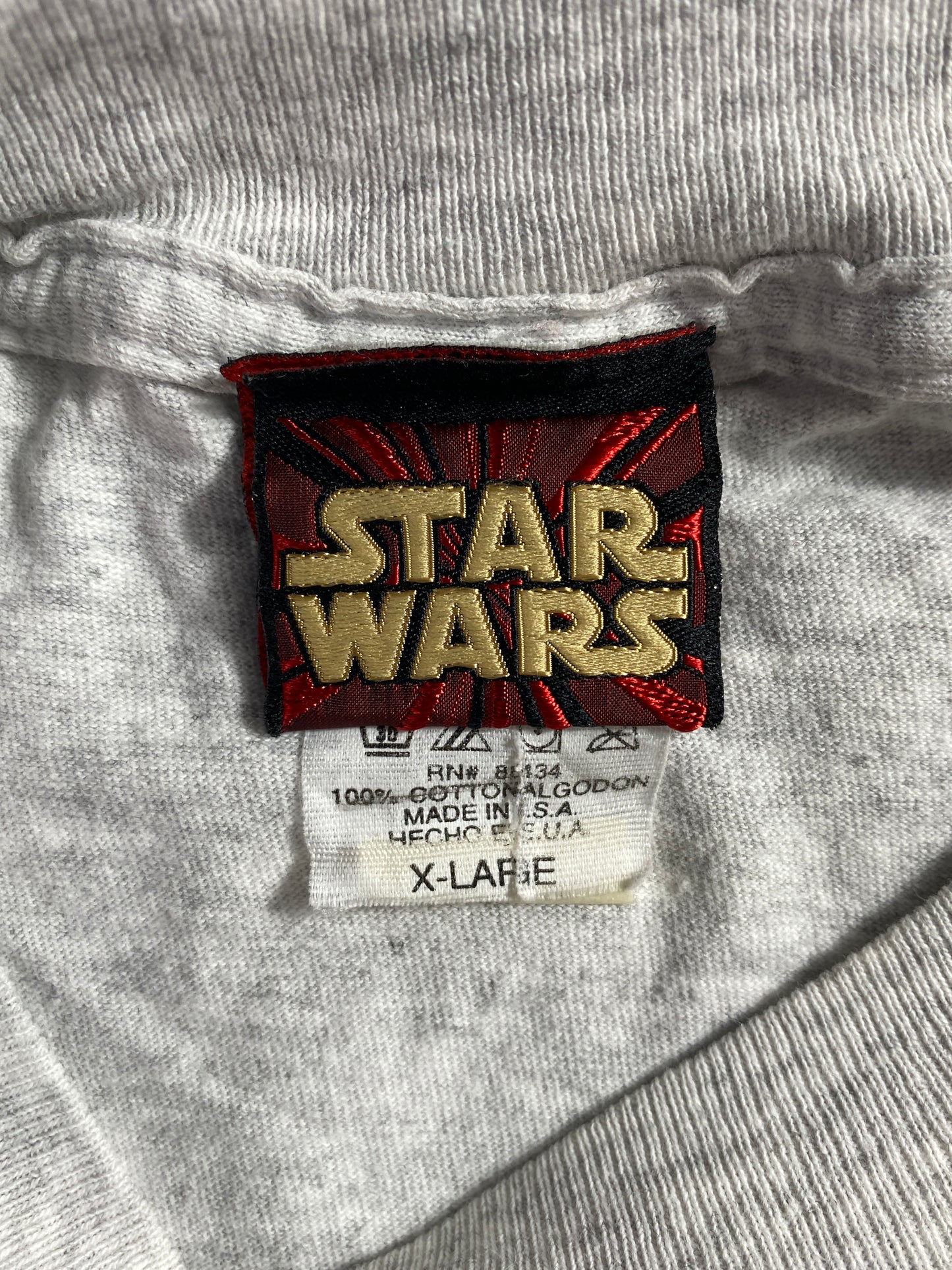 90’s DISNEY STAR WARS QUI-GON JINN Made in USA Size XL Vintage T-Shirt / A5095