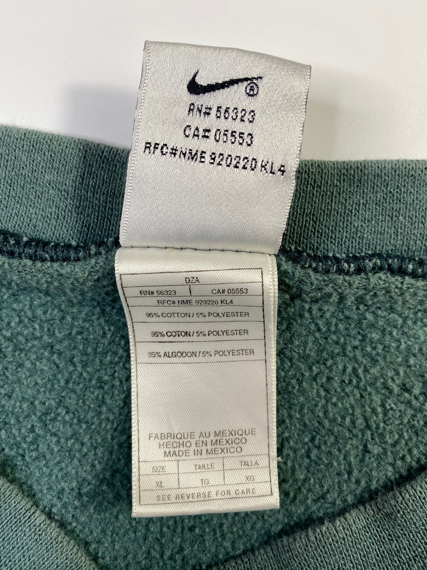 90's NIKE MINI SWOOSH Size XL Vintage Sweat-shirt / A918