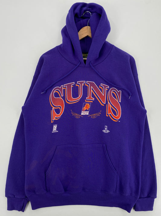 90's PHOENIX SUNS Made in USA Size M Vintage NFL Hoodie Sweat-Shirt / A5178