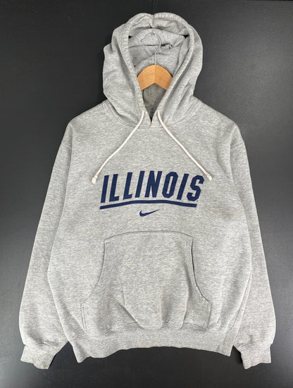 00' NIKE x ILLINOIS Size M Vintage College Hoodie Sweat Shirt / E6675S