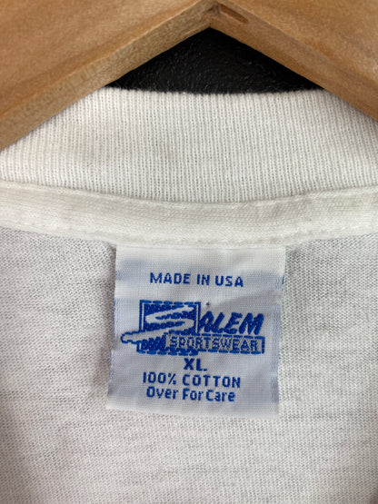 1991 SALEM x NEW YORK METS Made in USA Size XL Vintage MLB T-Shirt / A7215