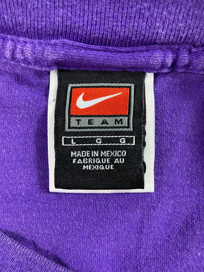 00' NIKE LSU TIGERS Size L Vintage College Long Sleeve T-Shirts / A2382