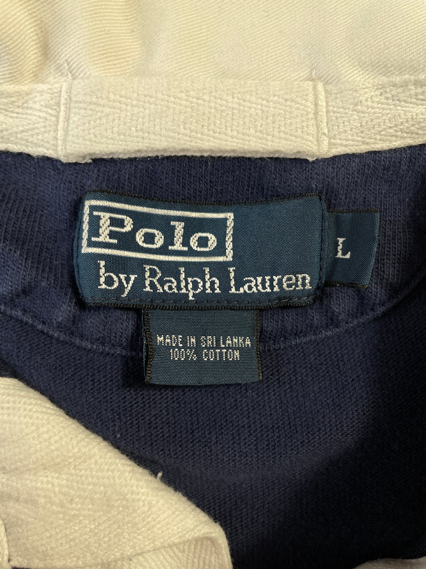 90's POLO RALPH LAUREN Size L Vintage Rugby-Shirt / A8348