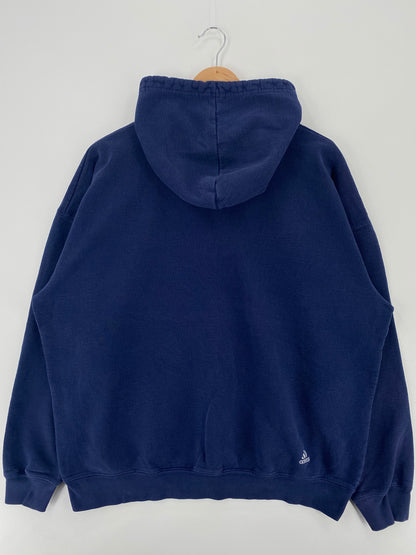 90's ADIDAS Size L Vintage Hoodie Sweat-Shirt / A1614