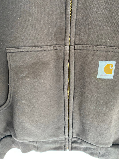 Vintage CARHARTT Size XL Zip-up Hoodie Sweat-Shirt / K8498