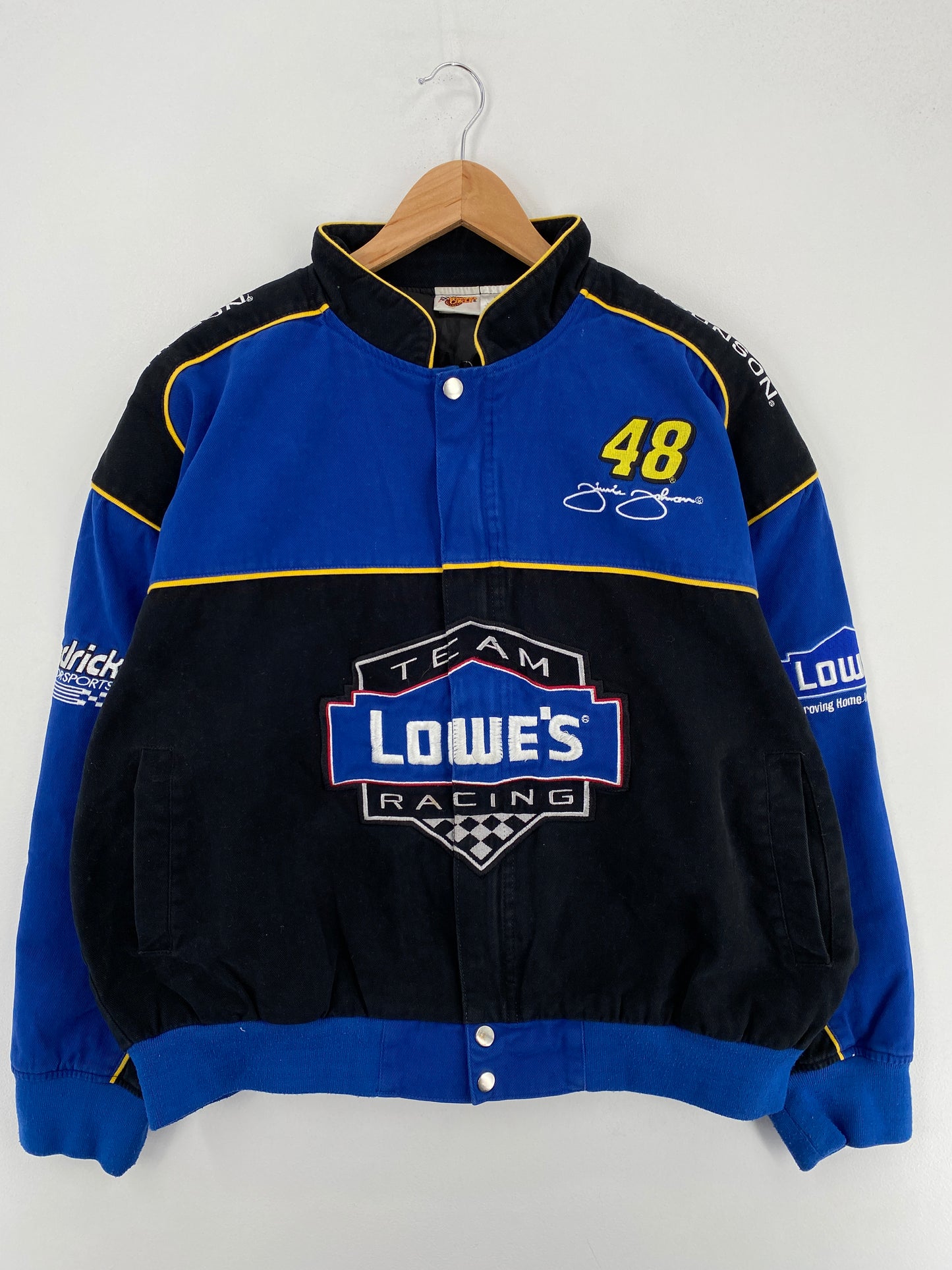 Vintage JIMMY JOHNSON Size XL Racing Jacket/ A6407