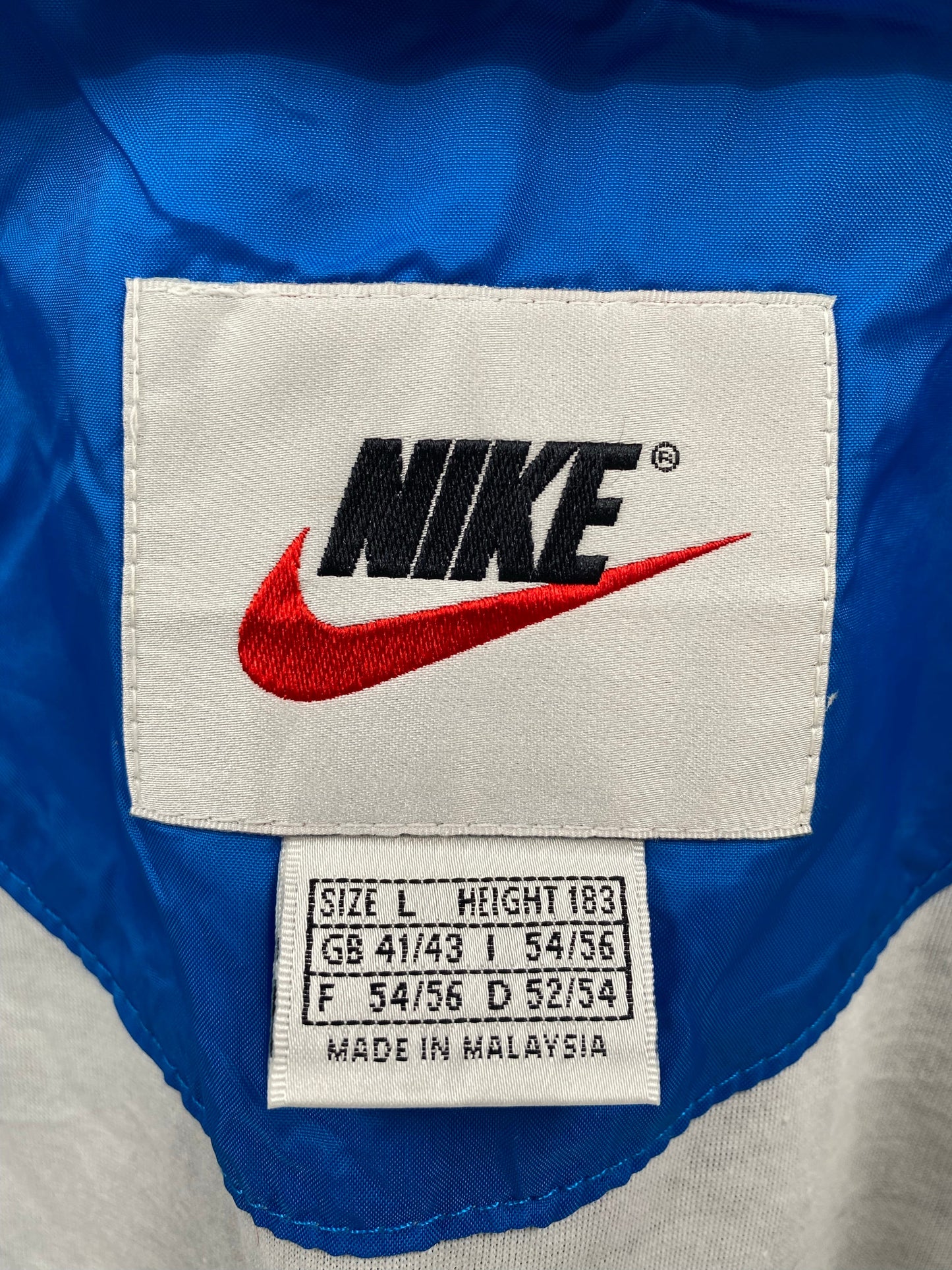 90’s NIKE Size L Vintage Zip-up Nylon Jacket/ A7302