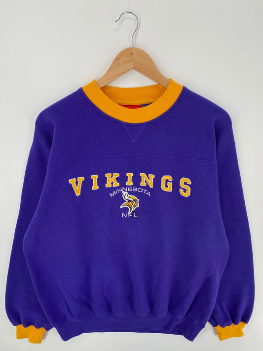 Vintage MINNESOTA VIKINGS Size M NFL Sweat-shirt / E789