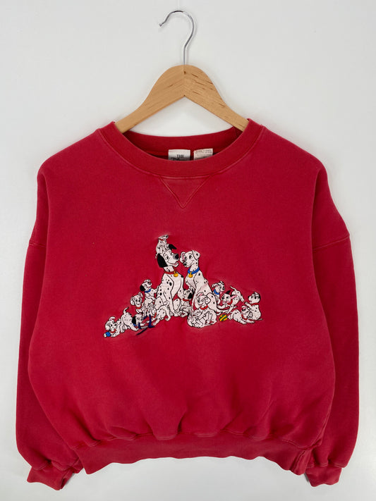 00' DISNEY 101 DALMATIANS Size XL Vintage Sweat-Shirts / A444