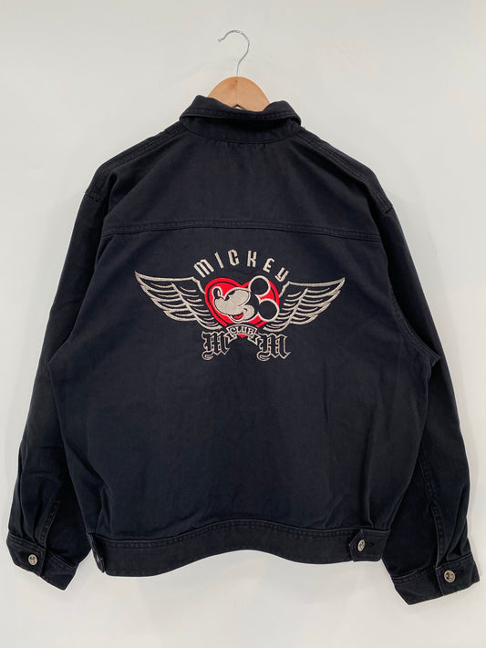 90’s DISNEY MICKEY Size XL Vintage Denim Jacket / K6674
